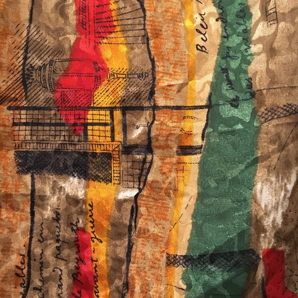 Vintage Nicola Blouse with French Theme - Picture 5 of 7